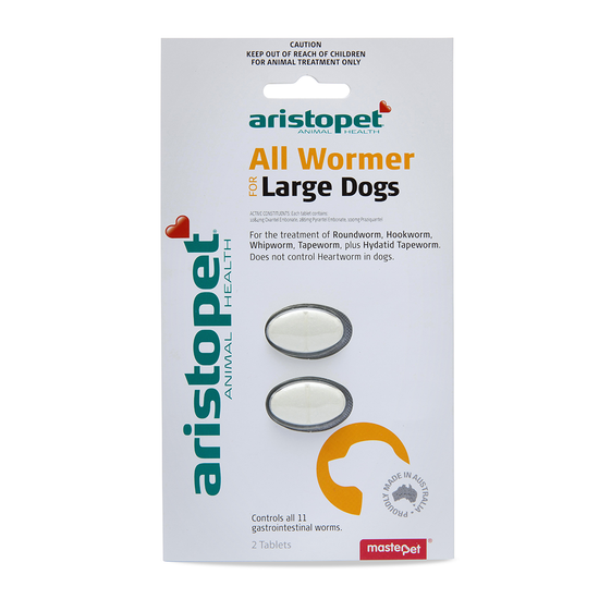 Aristopet All Wormer Large Dog 2 Packet
