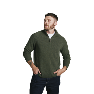 1972 Logan NZ Merino 1/4 Zip Jumper Mns