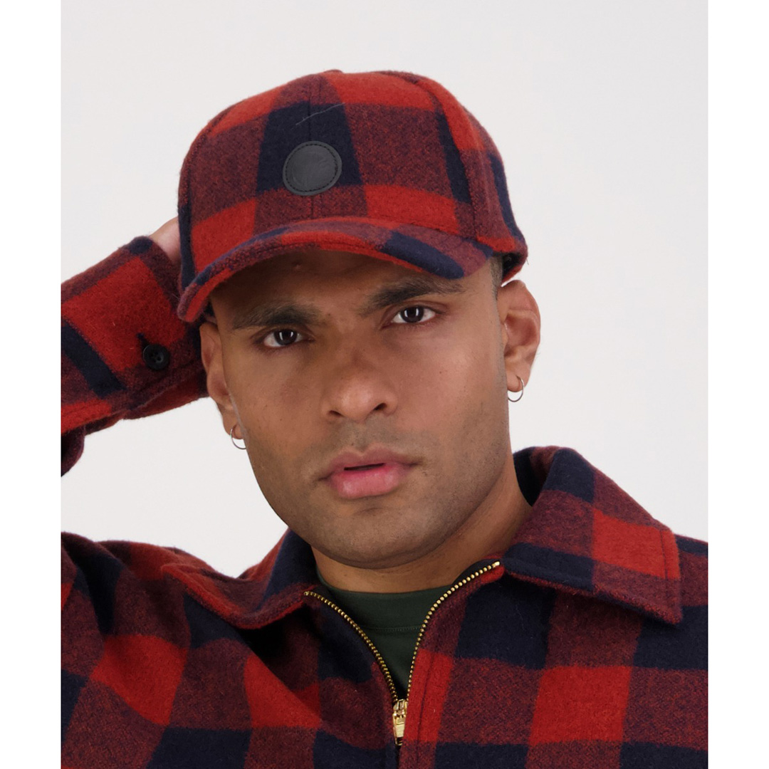 Swanni Wool Check Baseball Cap