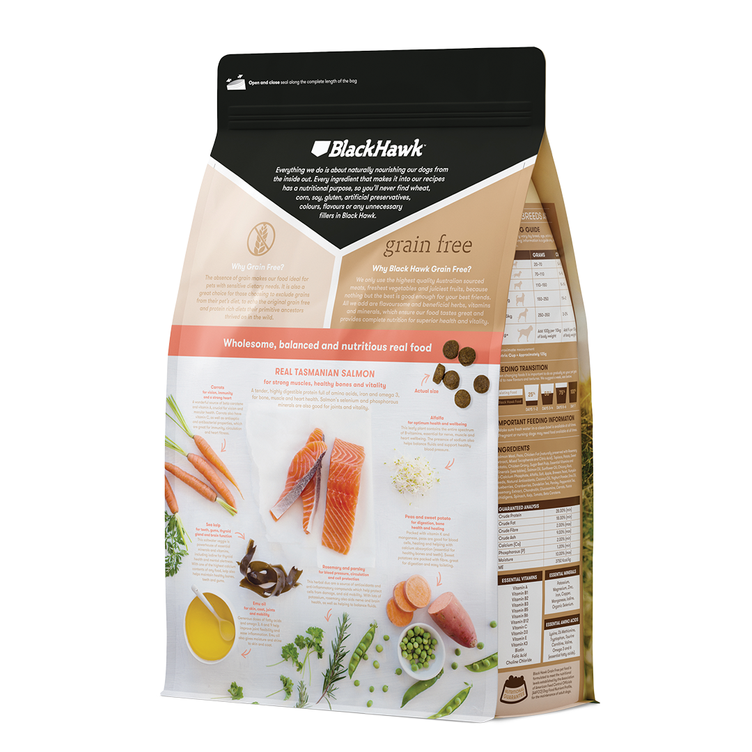 Black Hawk Dog Grain Free Salmon 2.5kg