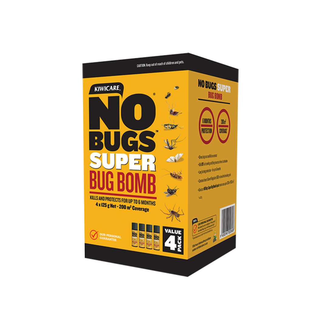 Kiwicare NO Bugs Super Bug Bomb 4 Packet