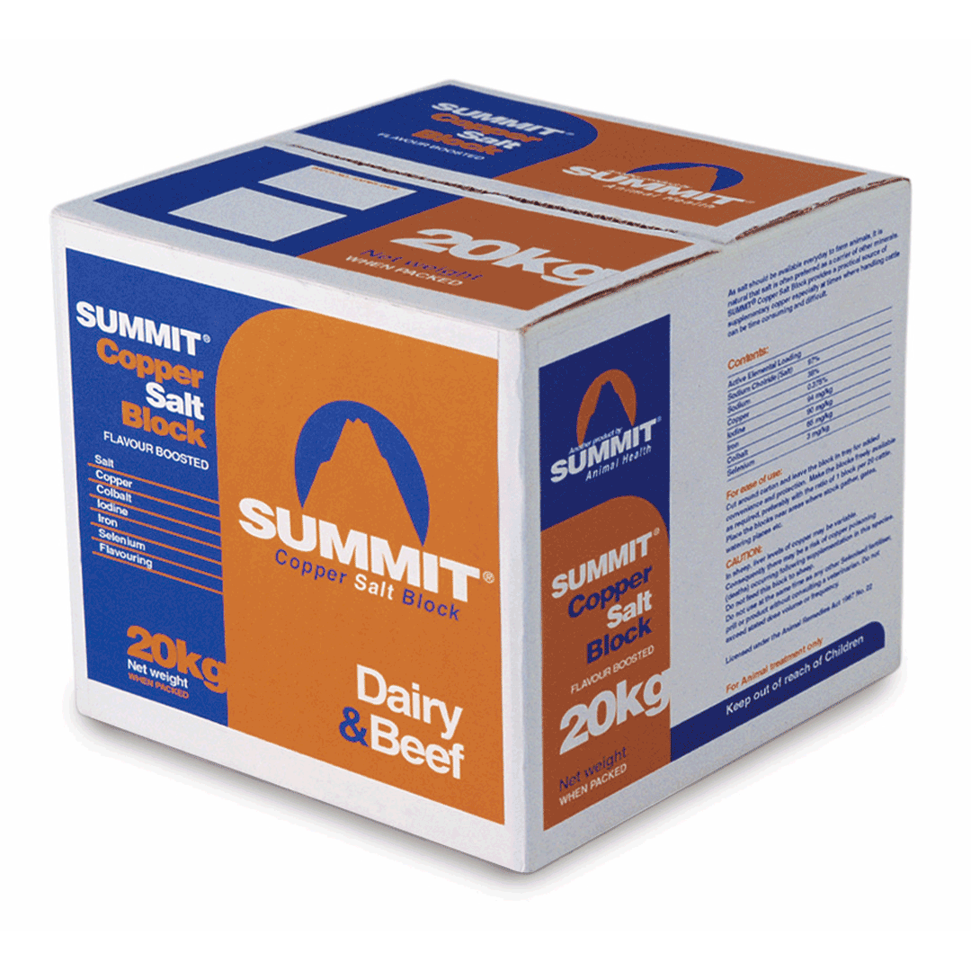 Dominion Summit Copper Salt Block Cattle 20kg