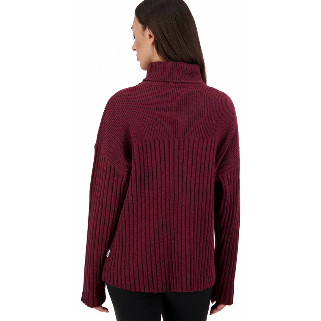 Swanndri Lillian Rib Roll Neck Wmns