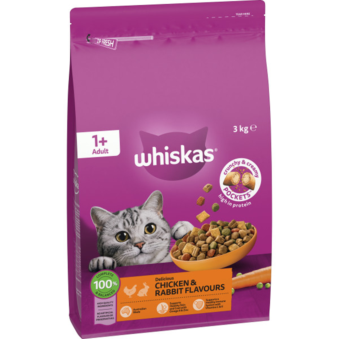 Whiskas Adult Chicken & Rabbit 3kg