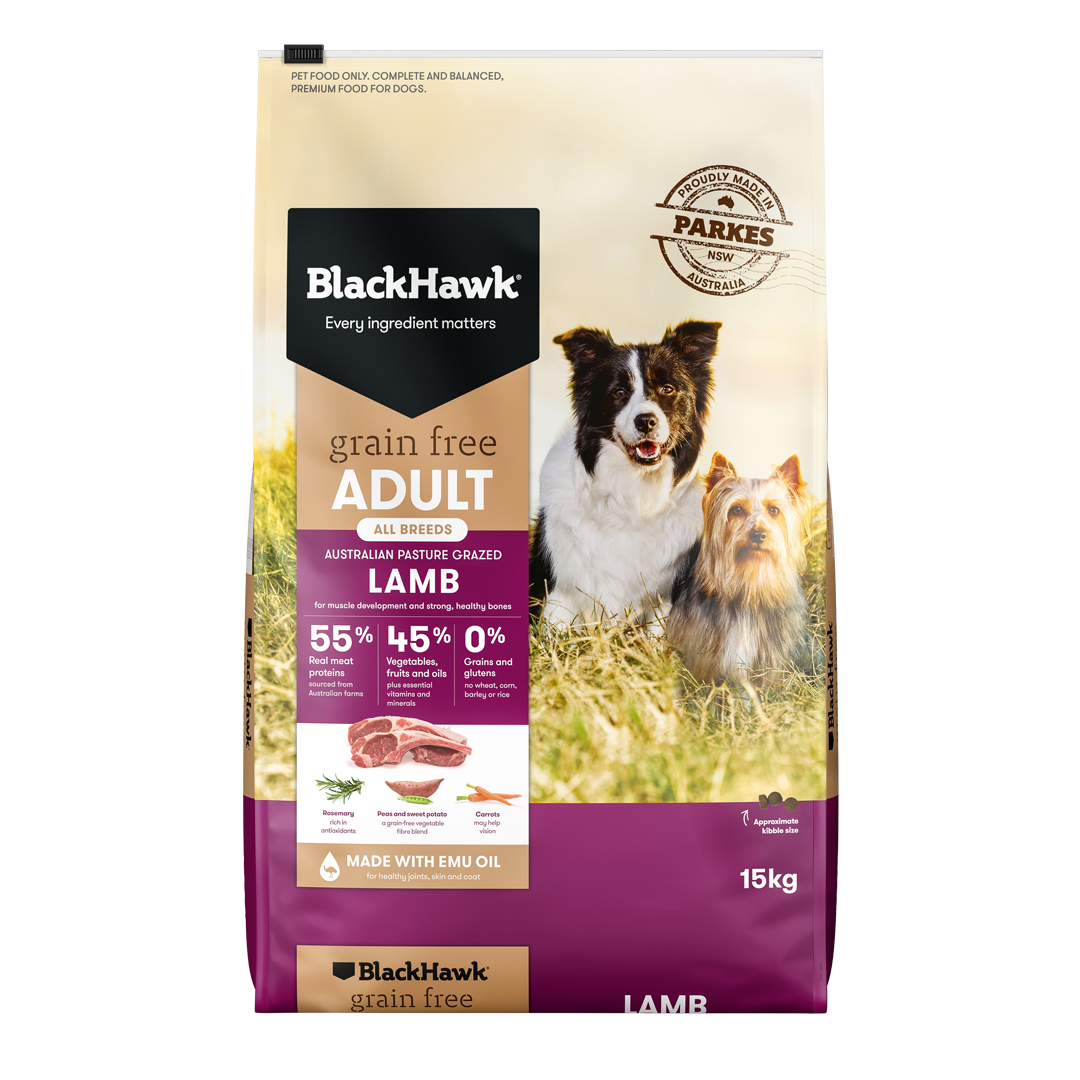 Black Hawk Dog Grain Free Lamb 15kg
