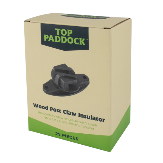 Top Paddock Wood Post Claw Insulator 25 Pack