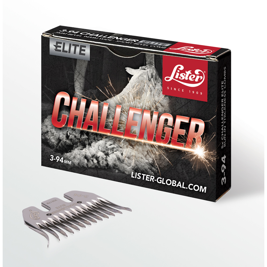 Lister Comb Challenger Short Bevel 3mm x 94mm Run-In