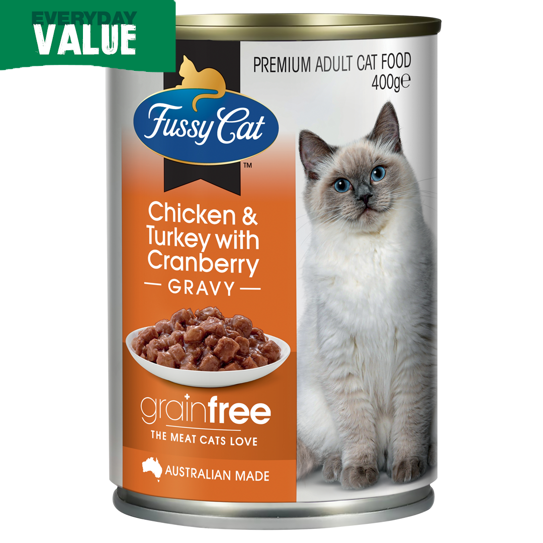 Fussy Cat Chicken & Turkey w Cranberry 400g