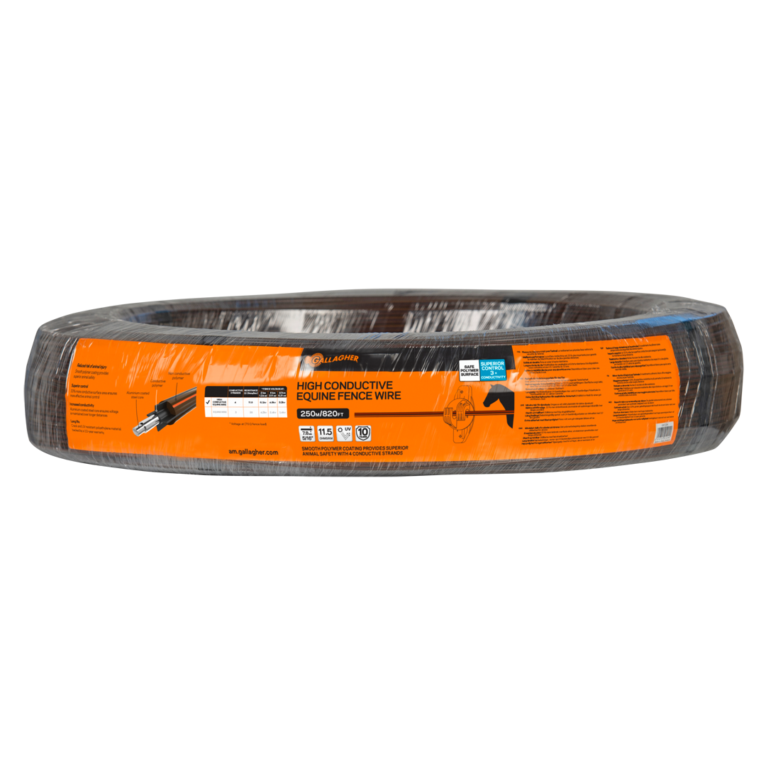 Gallagher Equine Fence Wire 250m Brown