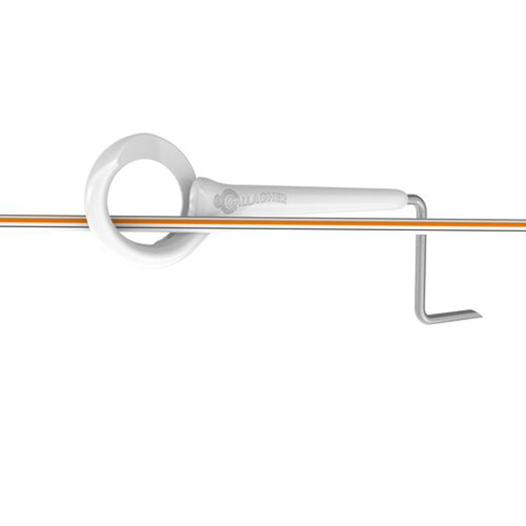 Gallagher Offset Ring Top Side Mount 400mm 5 Pack White