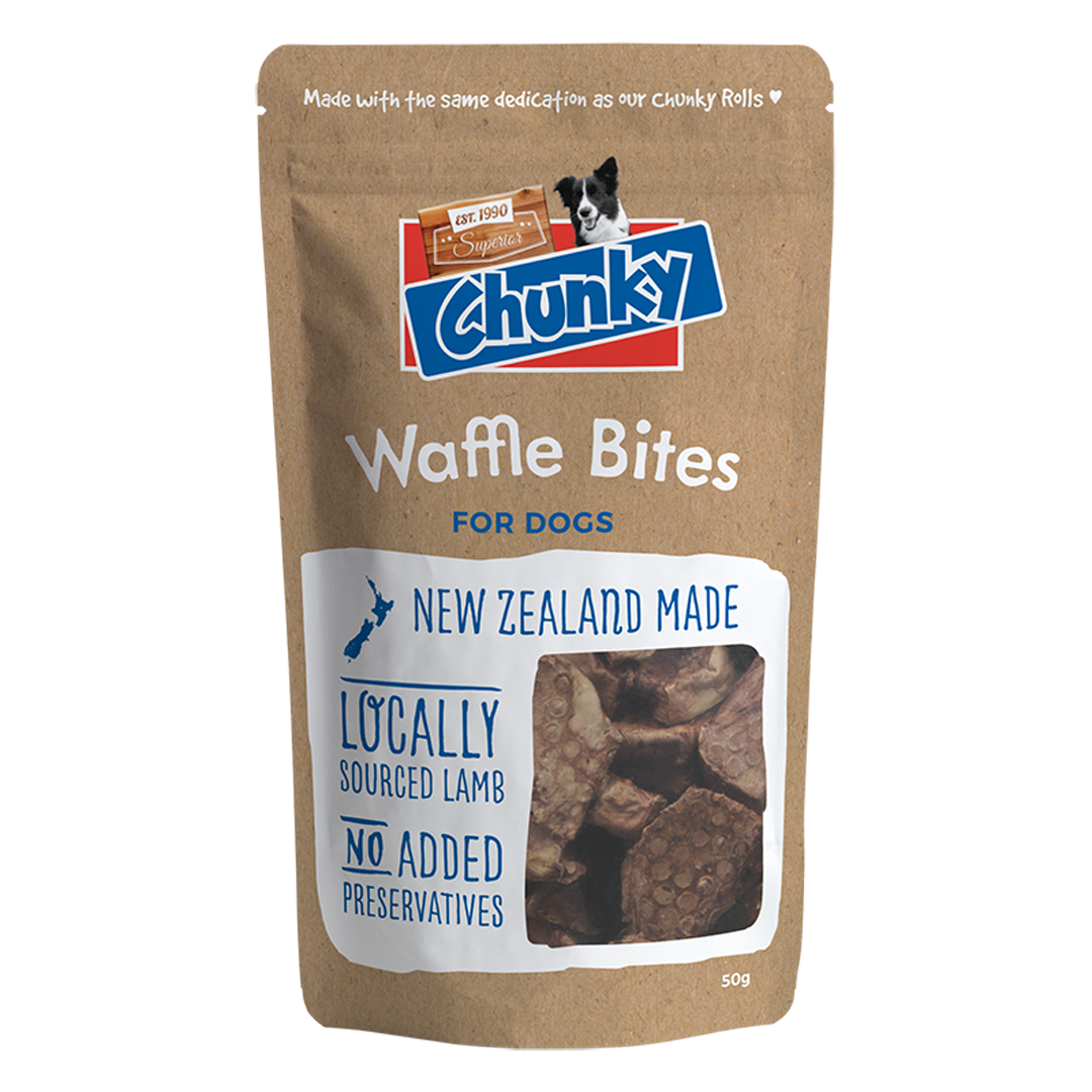 Superior Chunky Dog Treat Waffle Bite 50g