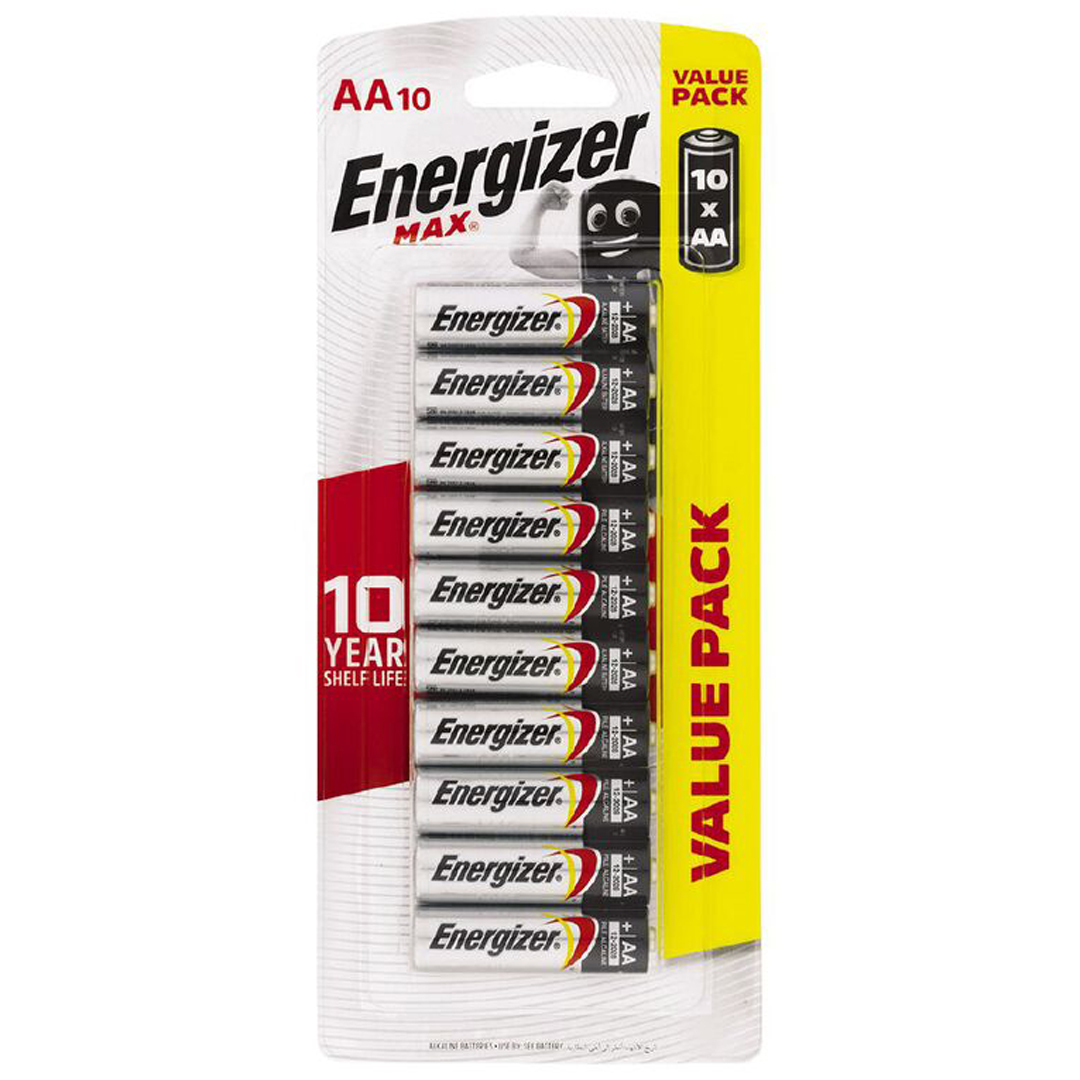 Energizer Max AA Batteries 10 Packet