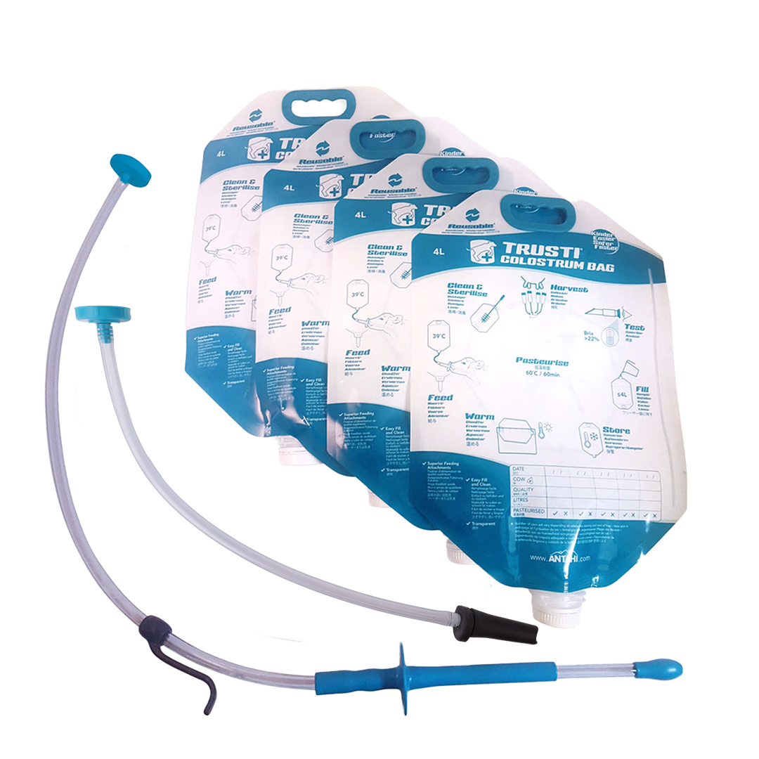 Antahi Trusti Set 4L Colostrum 5 Bags with Teat and Tube