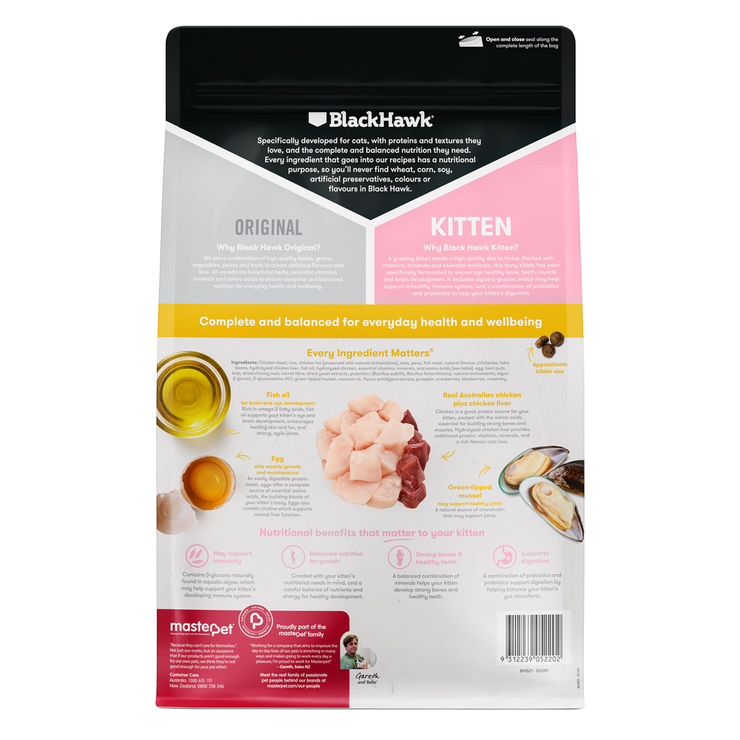 Black Hawk Orig Kitten Chicken 2kg