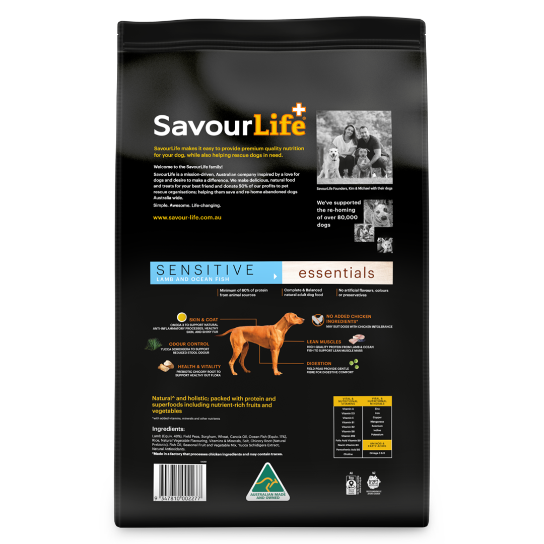 Savourlife Essentials Sensitive Lamb & Ocean Fish 15kg