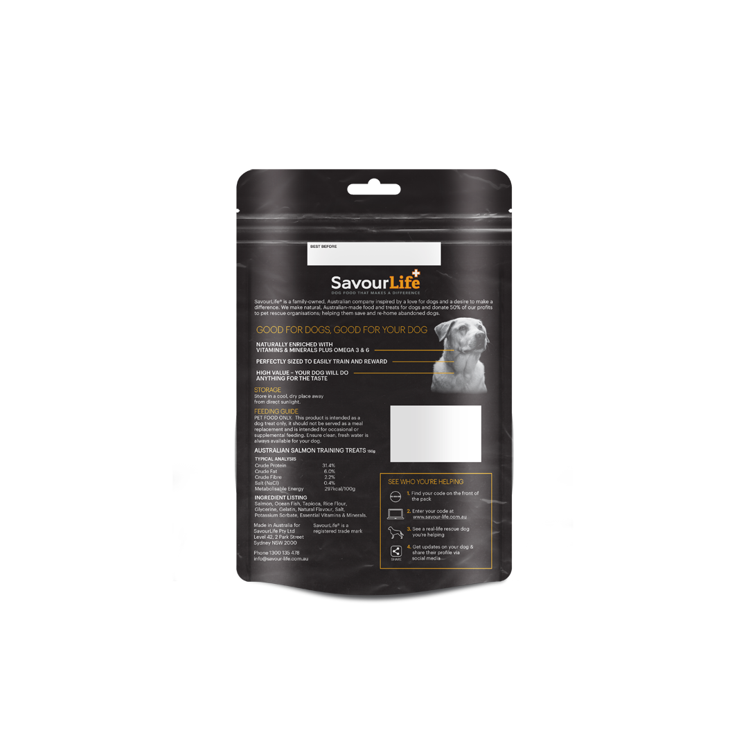 Savourlife Salmon Training Treats 150g