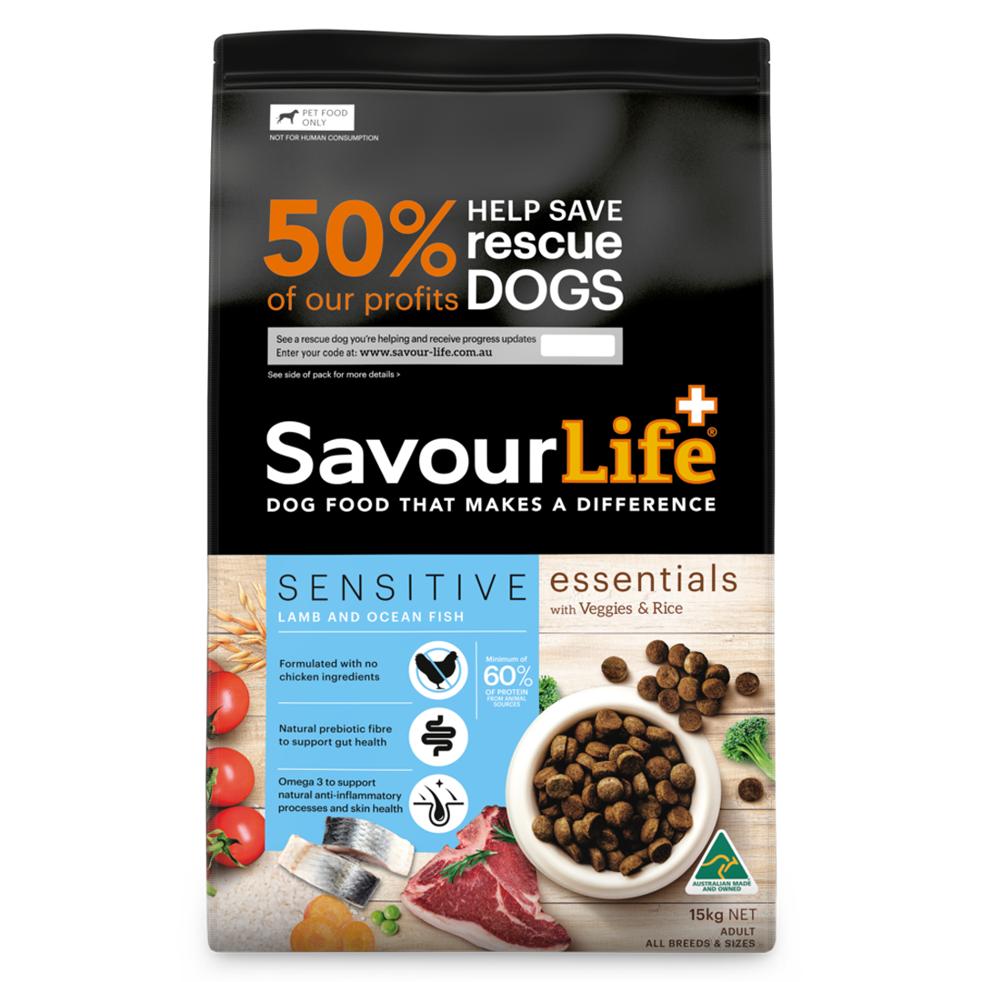 Savourlife Essentials Sensitive Lamb & Ocean Fish 15kg