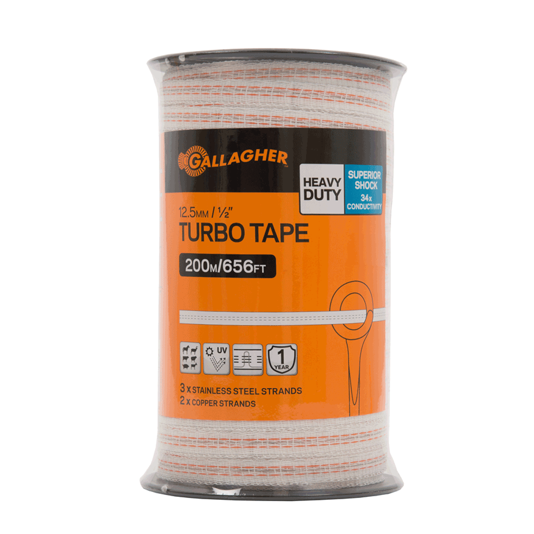 Gallagher Turbo Tape 12.5mm x 200m