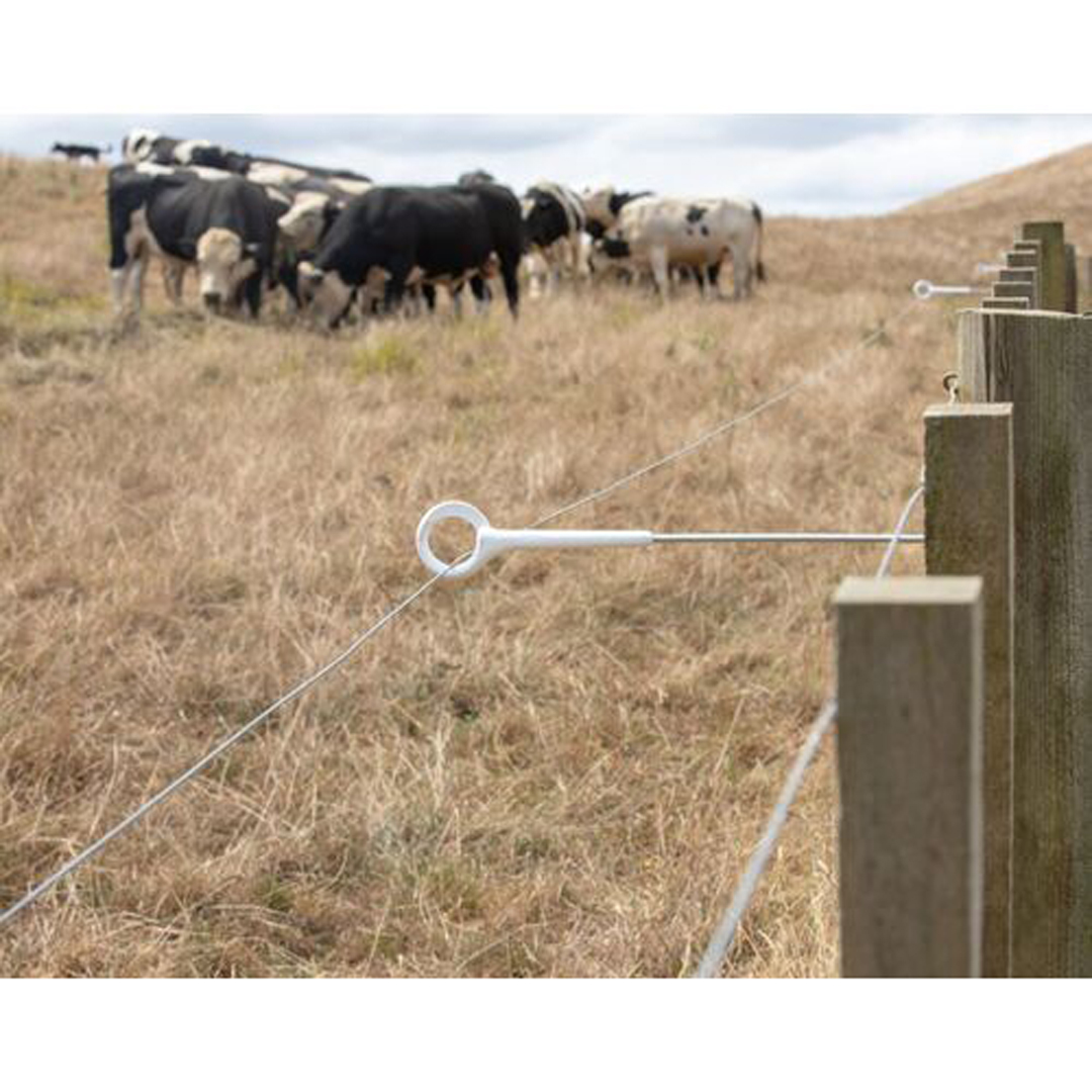 Gallagher Offset Ring Top Side Mount 400mm 5 Pack White