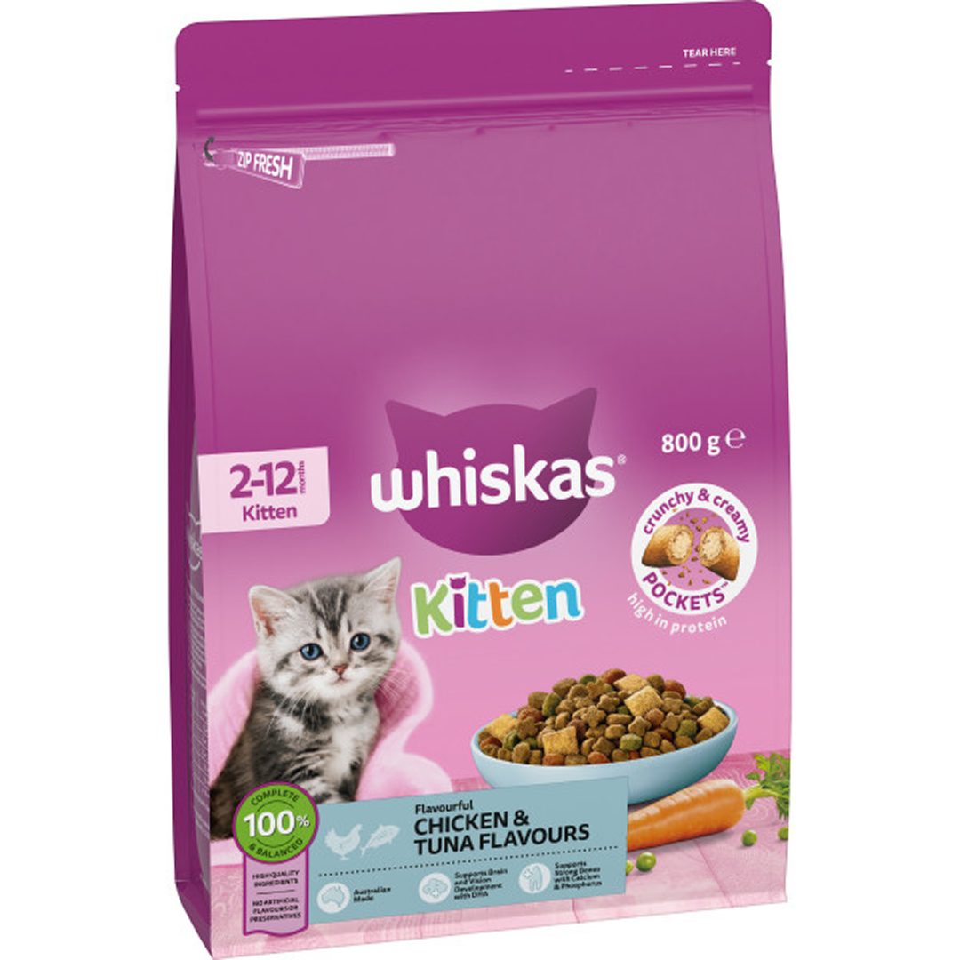 Whiskas Kitten Chicken & Tuna 800g