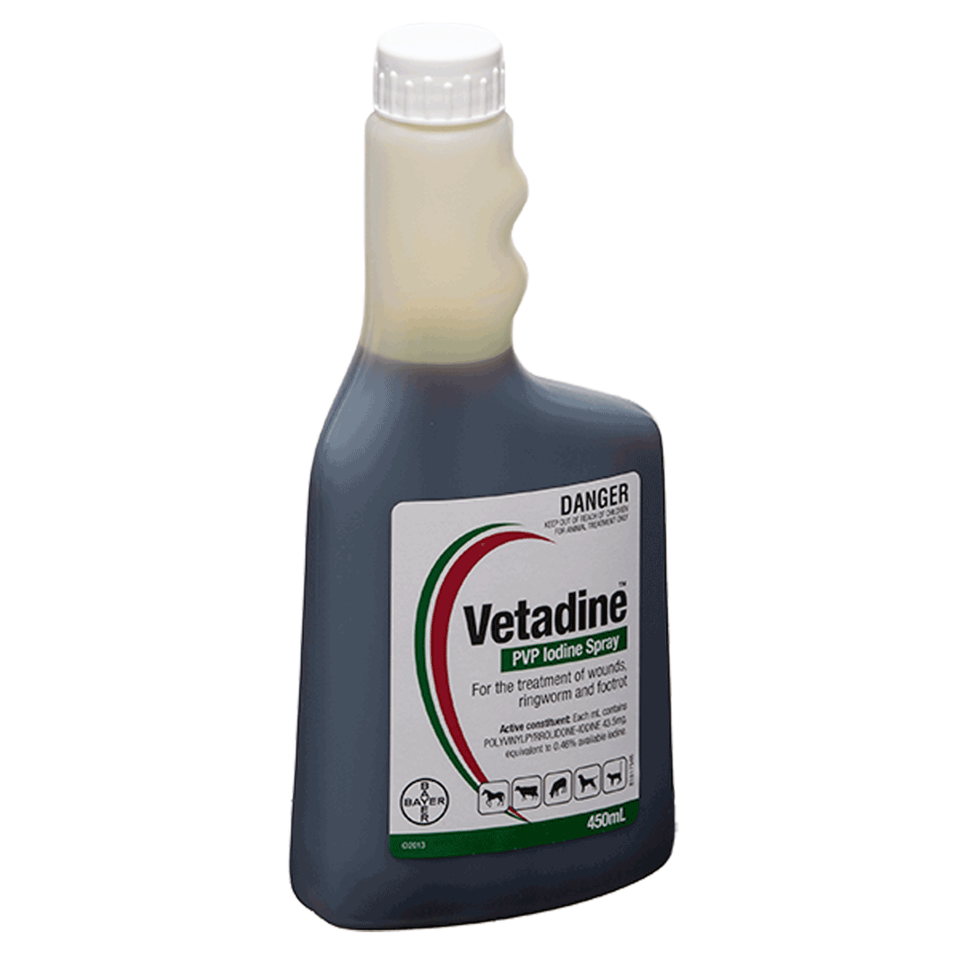 Vetadine PVP Iodine Spray 450ml