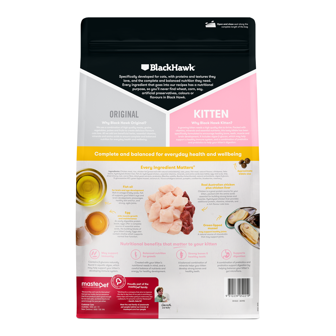 Black Hawk Orig Kitten Chicken 4kg