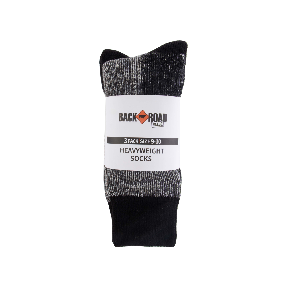 Back Road Value Heavyweight Socks 3 Pack