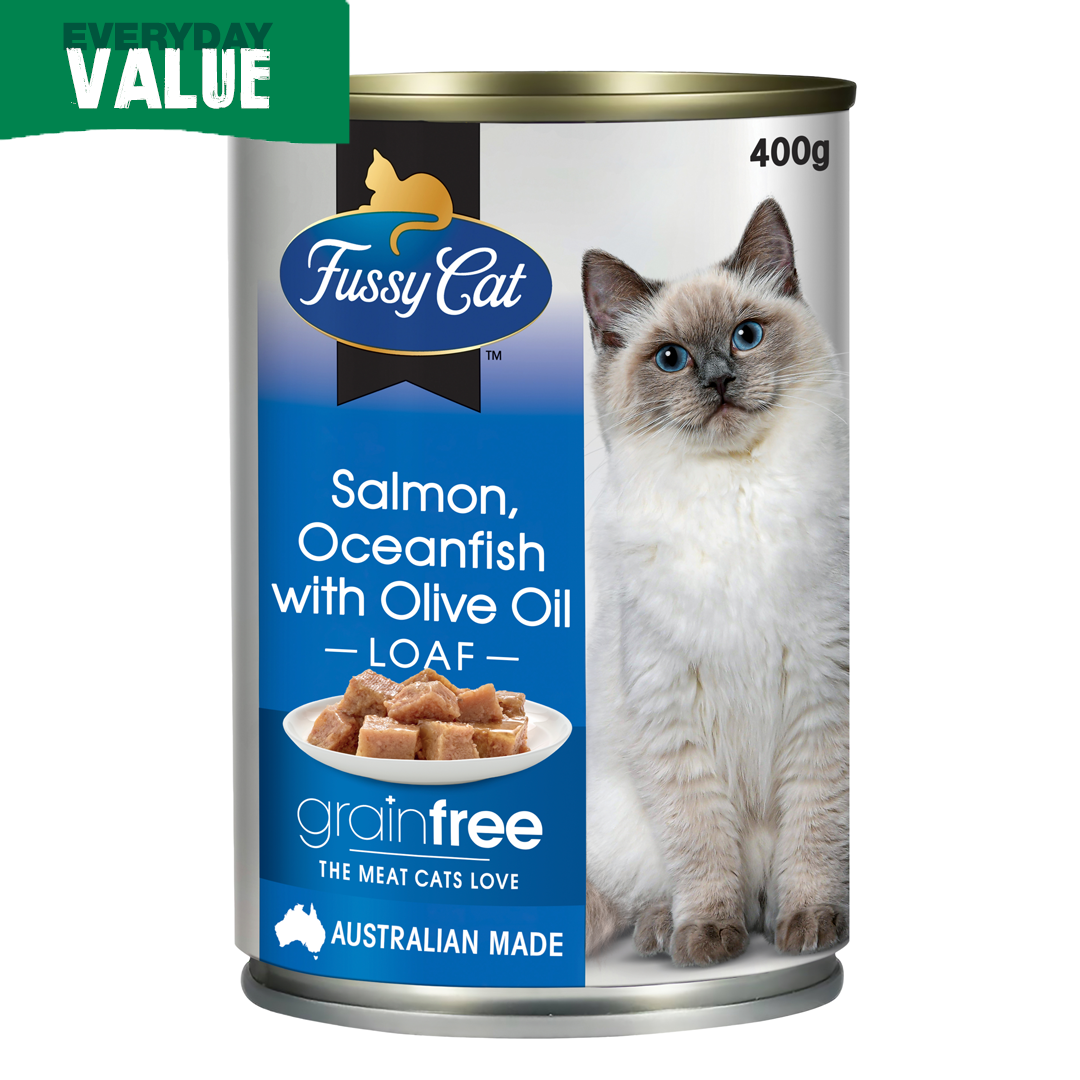 Fussy Cat Salmon & Whitefish w Olive Oil 400g