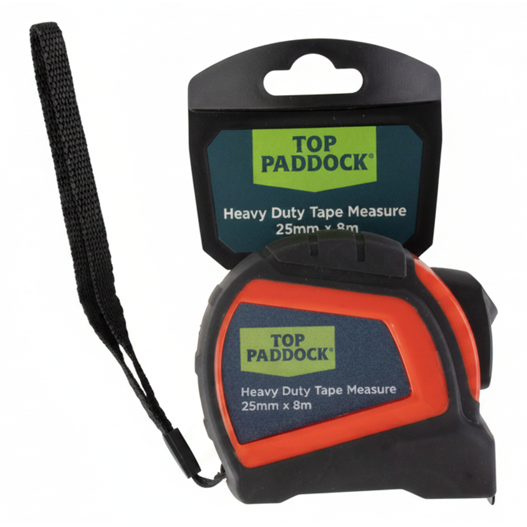 Top Paddock Heavy Duty Tape Measure 25mm x 8m