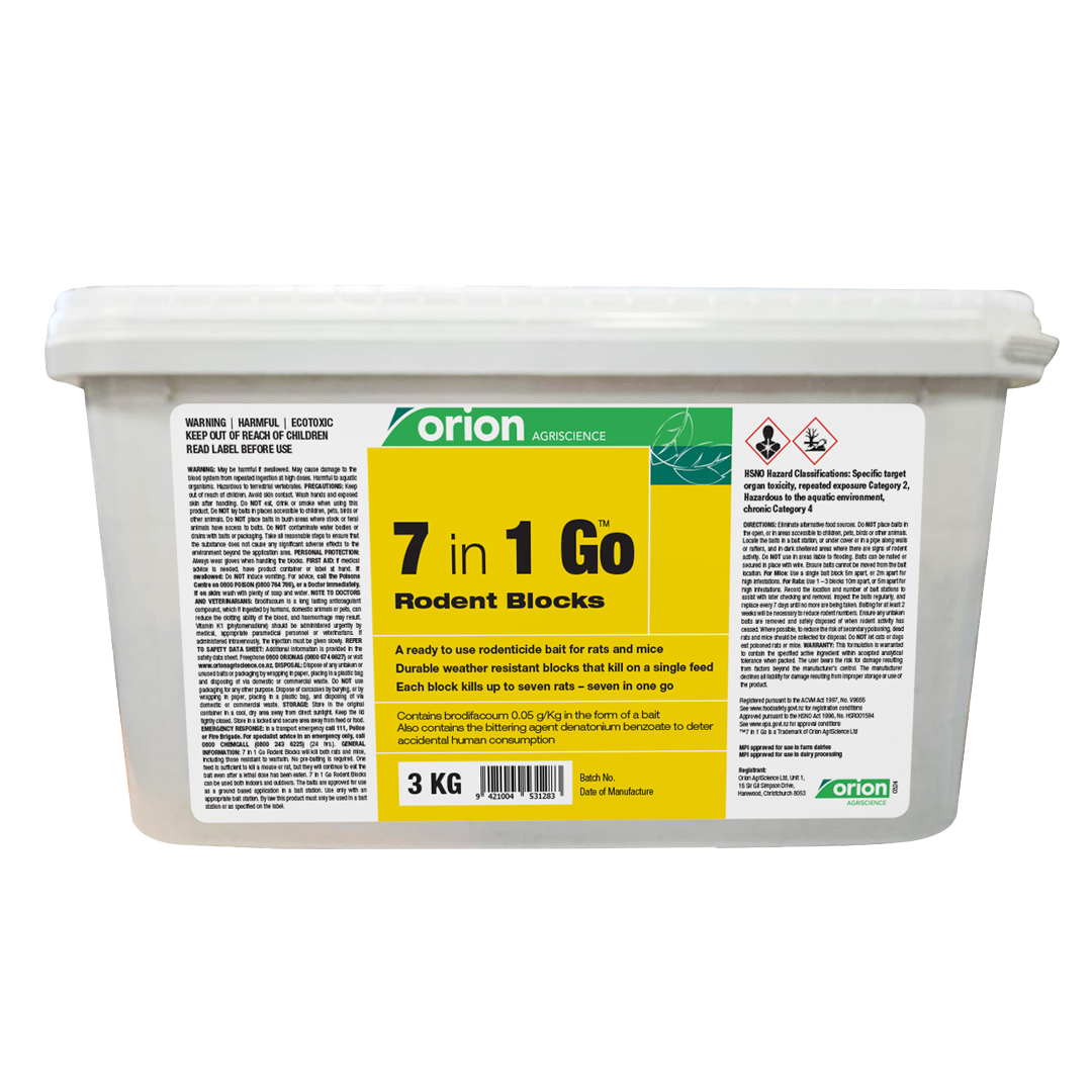 Orion 7 in 1 Go Rodent Block 3kg
