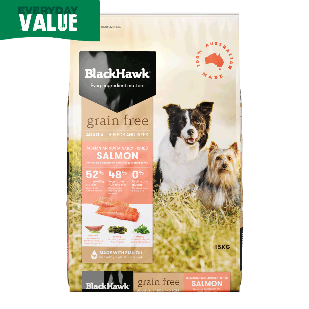 Black Hawk Dog Grain Free Salmon 15kg