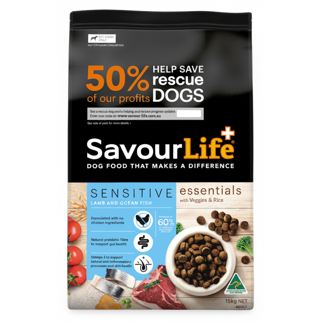 Savourlife Essentials Sensitive Lamb & Ocean Fish 15kg