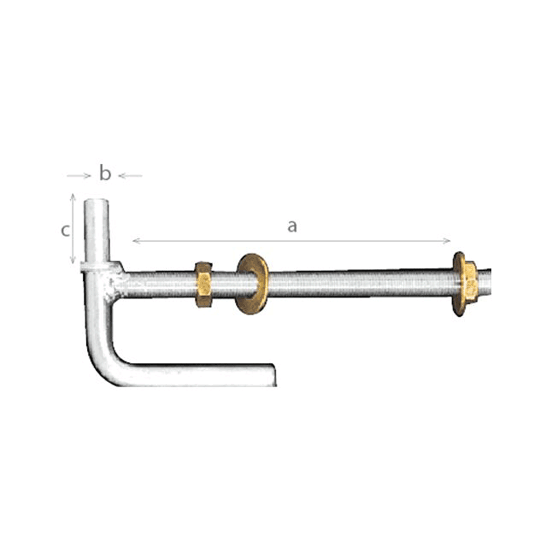 Gallagher Gudgeon Lock Thru 275 x 20 x 52mm