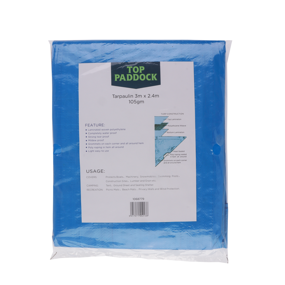 Top Paddock Tarpaulin 3m x  2.4m 105gm