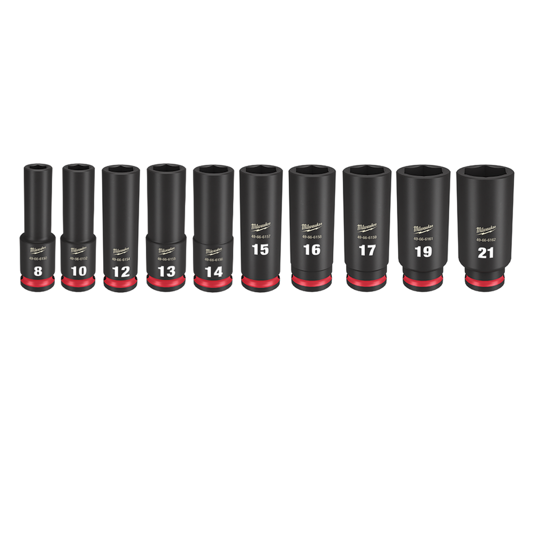 Shockwave 6 Point Impact 3/8 inch Socket Set 10 pc