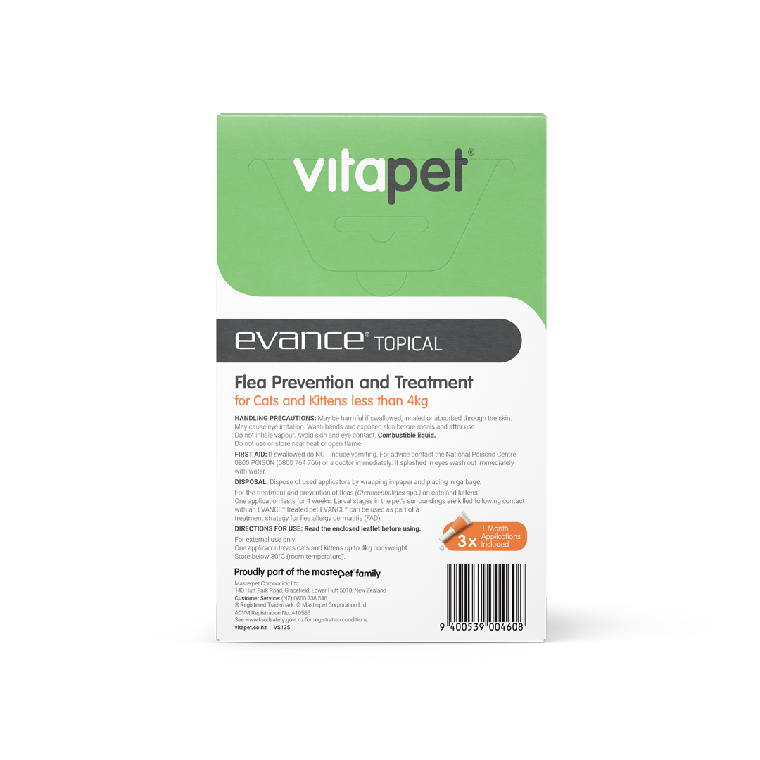 Evance Flea Prevention & Treatment Cat Under 4kg