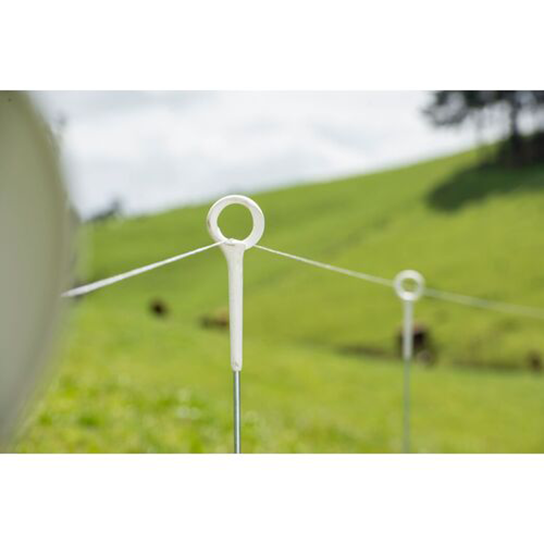 Gallagher Ring Top Post HD 850mm x 7mm White 10 Pack