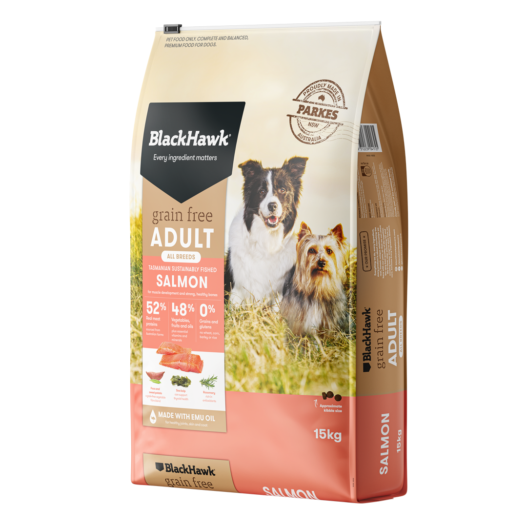 Black Hawk Dog Grain Free Salmon 15kg