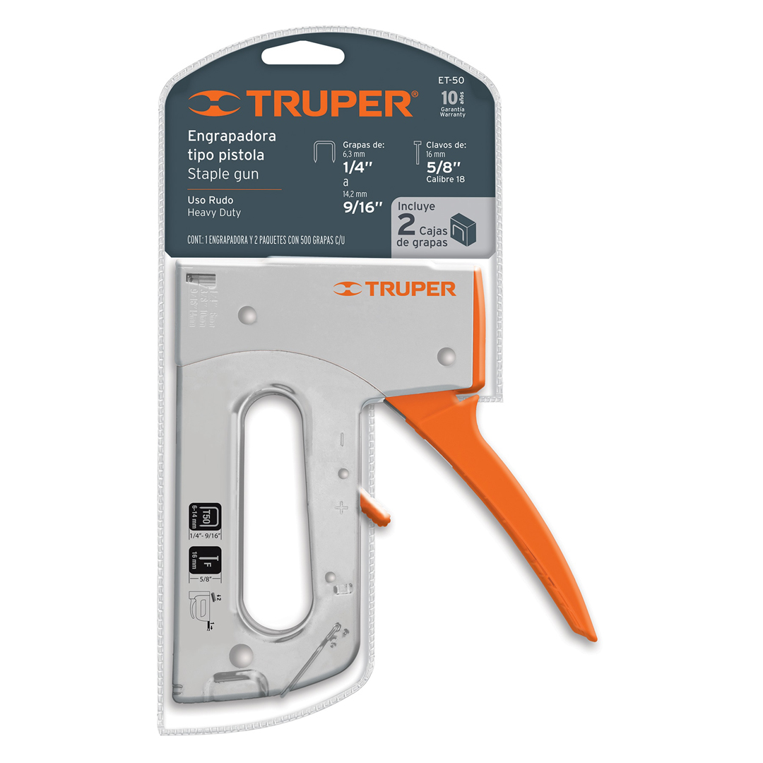 Truper Staple Gun Heavy Duty with Staples