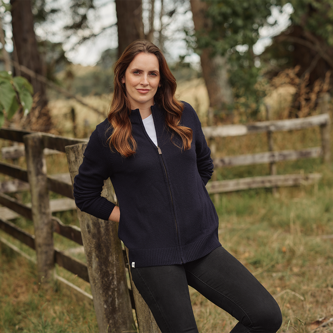 1972 Lyne NZ Merino Zip Jacket Wmns