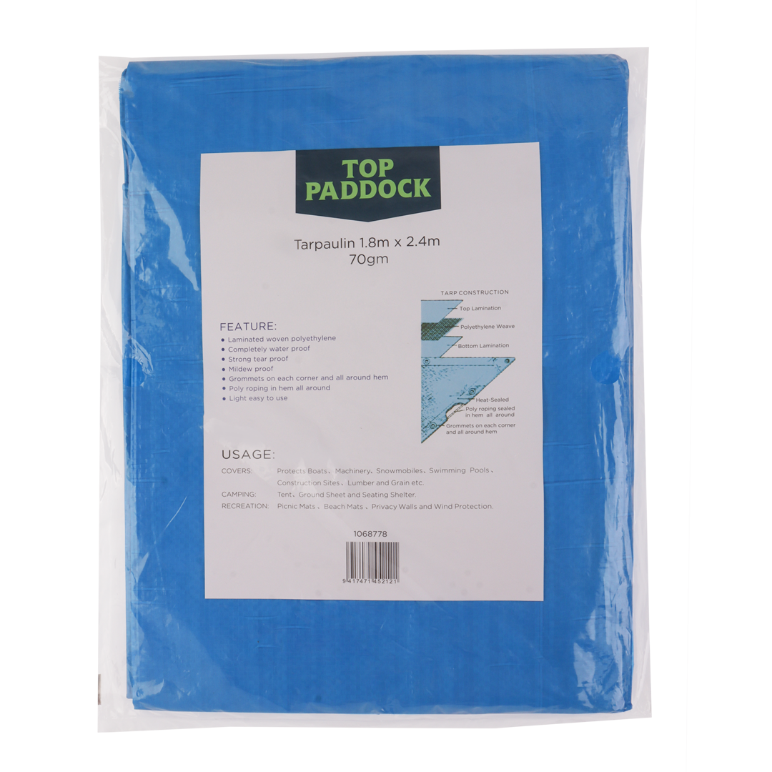 Top Paddock Tarpaulin 2.4m x 1.8m 70gm