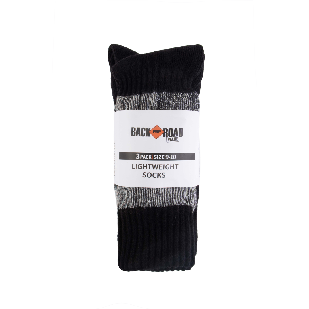 Back Road Value Lightweight Socks 3 Pack