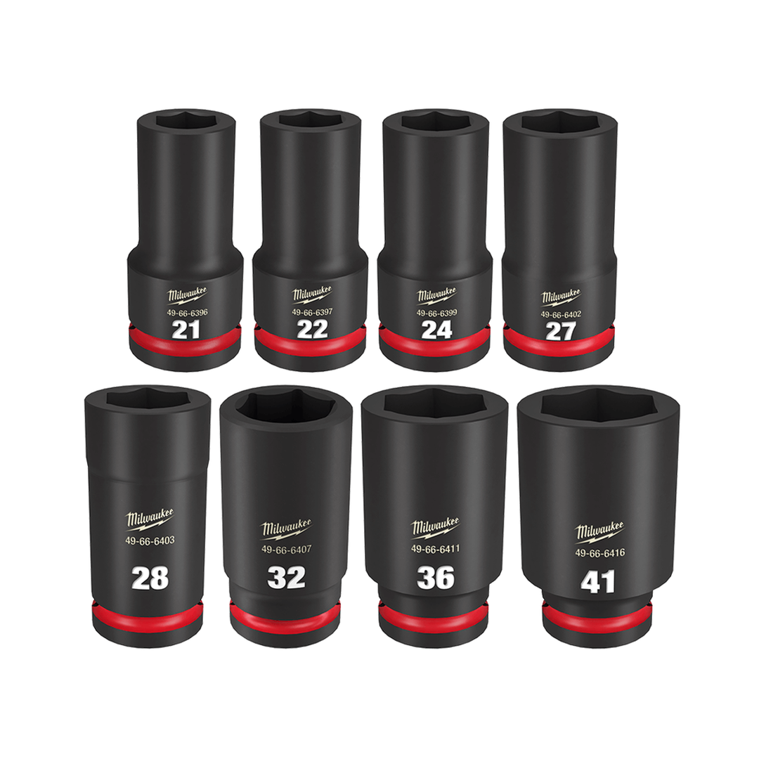 Shockwave 6 Point 3/4 inch Socket Set 8 Piece