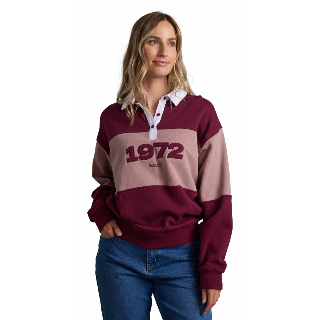 1972 Contrast Panel Polo Sweat