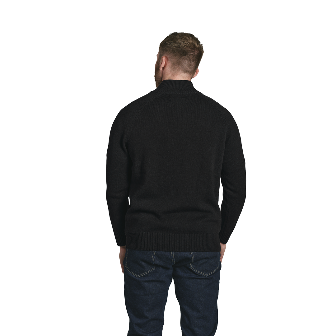 1972 Logan NZ Merino 1/4 Zip Jumper Mns