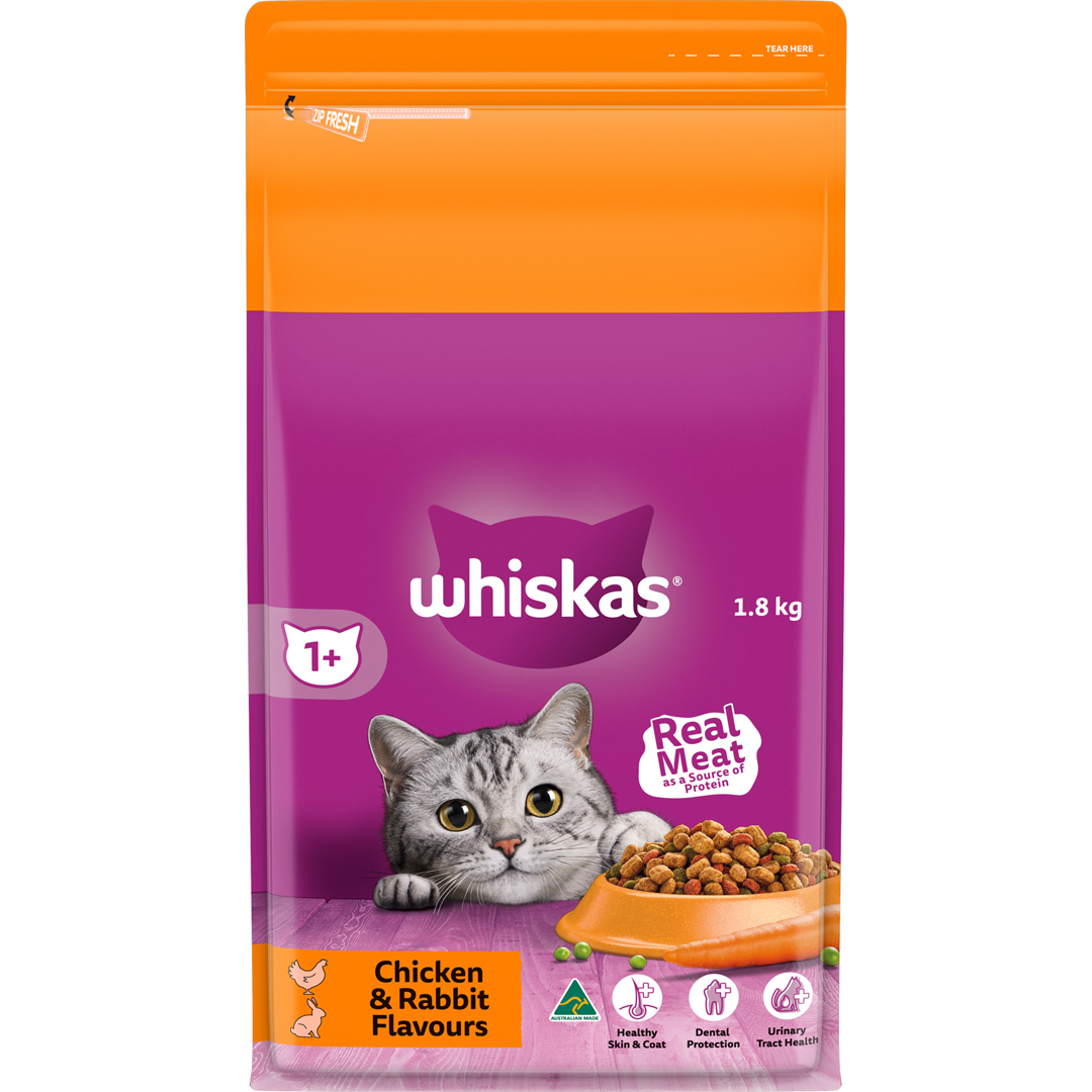 Whiskas Adult Chicken & Rabbit 1.8kg