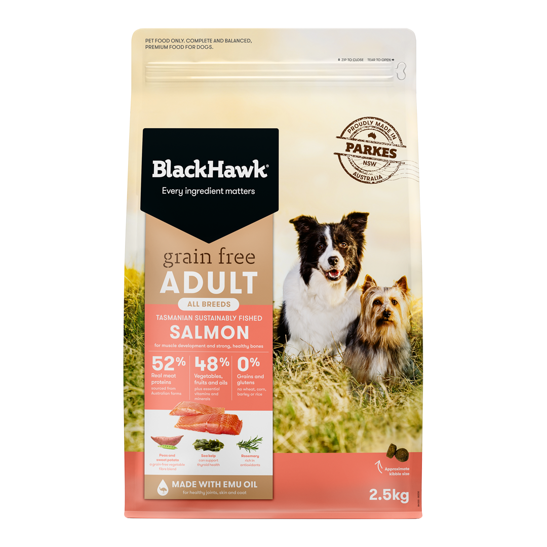 Black Hawk Dog Grain Free Salmon 2.5kg