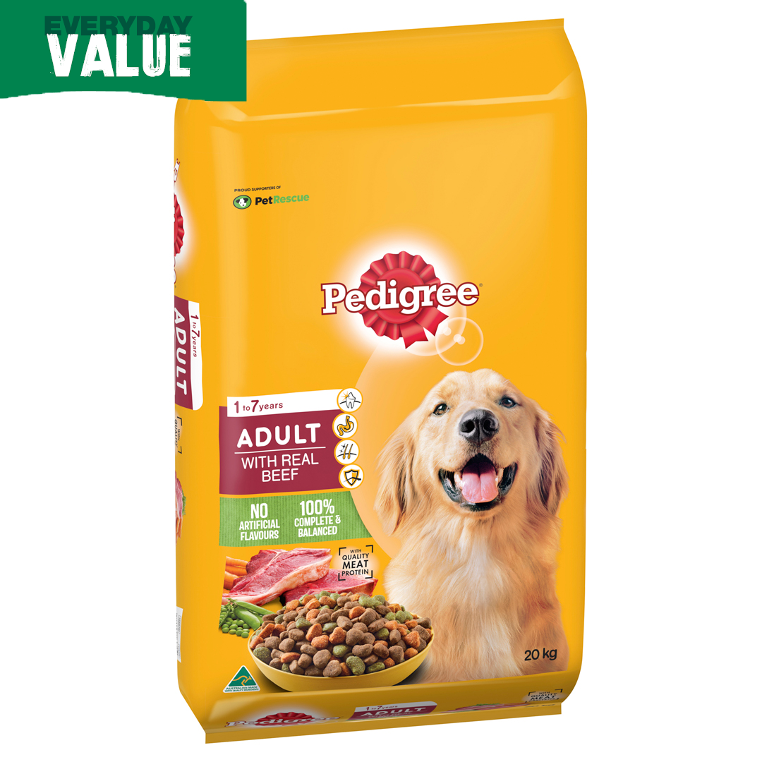 Pedigree Real Beef 20kg