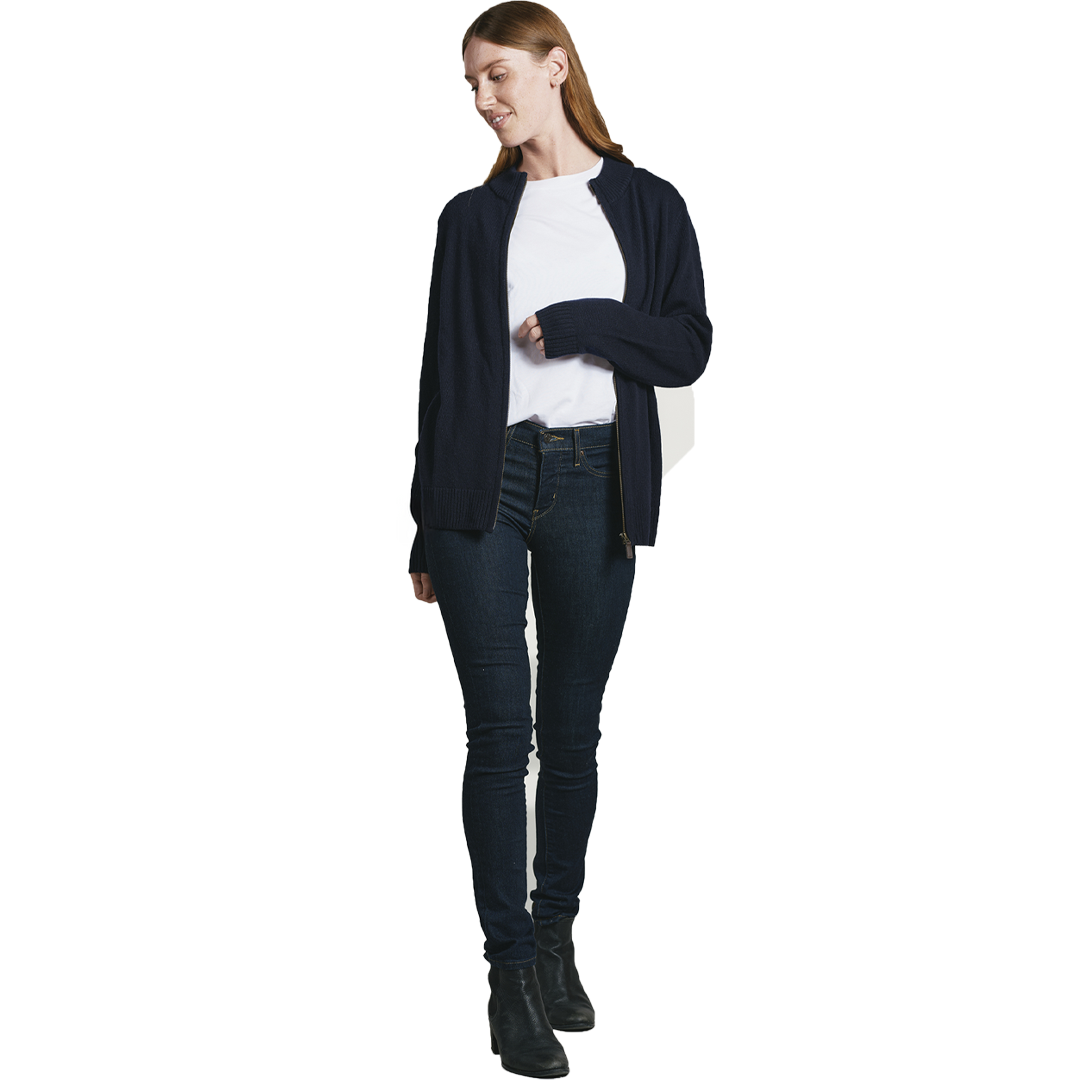 1972 Lyne NZ Merino Zip Jacket Wmns