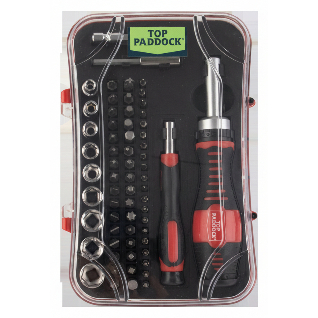 Top Paddock Ratchet Screwdriver Set 65 Piece